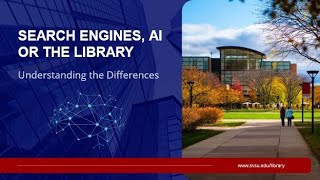 SVSU Library: Online Search Engines, Generative AI or Library