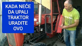 How to fix a tractor when it runs out of diesel - imt 533 tractor