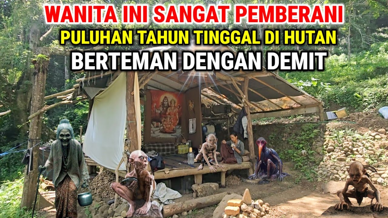 Ngeri !! Kisah Nyata Wanita Pemberani Puluhan Tahun Tinggal Dihutan Berteman Dengan Demit