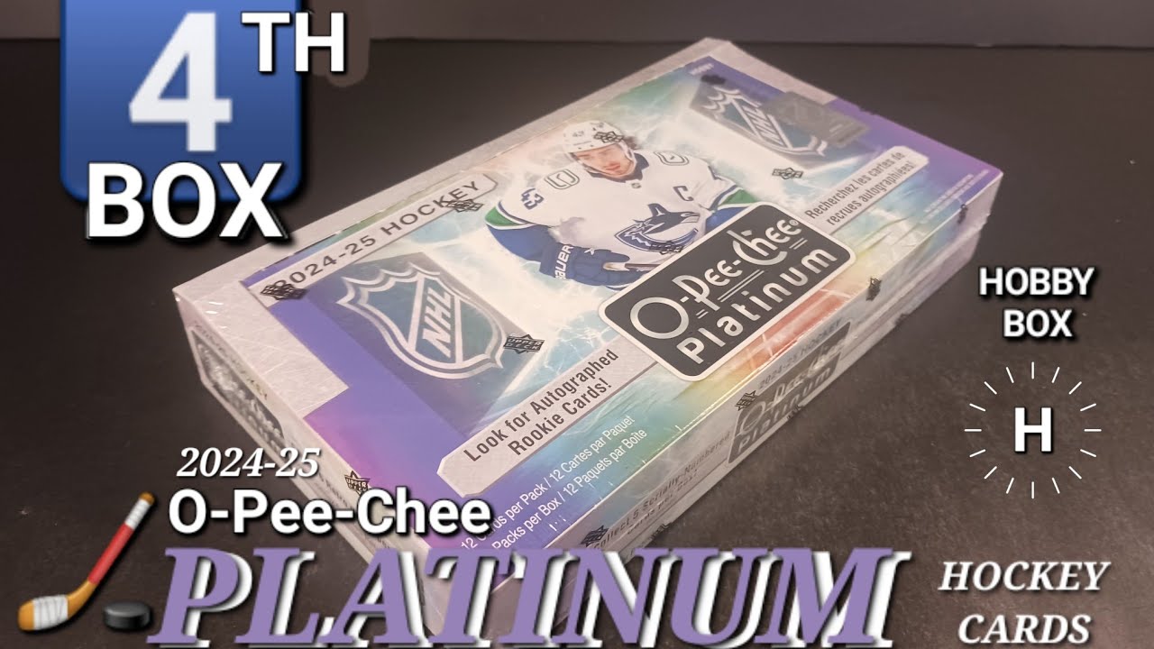 BACK TO PLATINUM! 🏒 2024-25 O-PEE-CHEE PLATINUM HOCKEY HOBBY BOX BREAK 