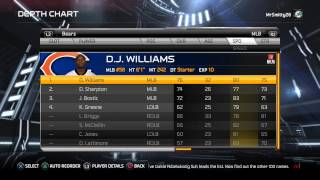 Madden 15 | Bears Depth Chart | Walkthrough | Final Rosters | w/Mr.Smith26 Guide