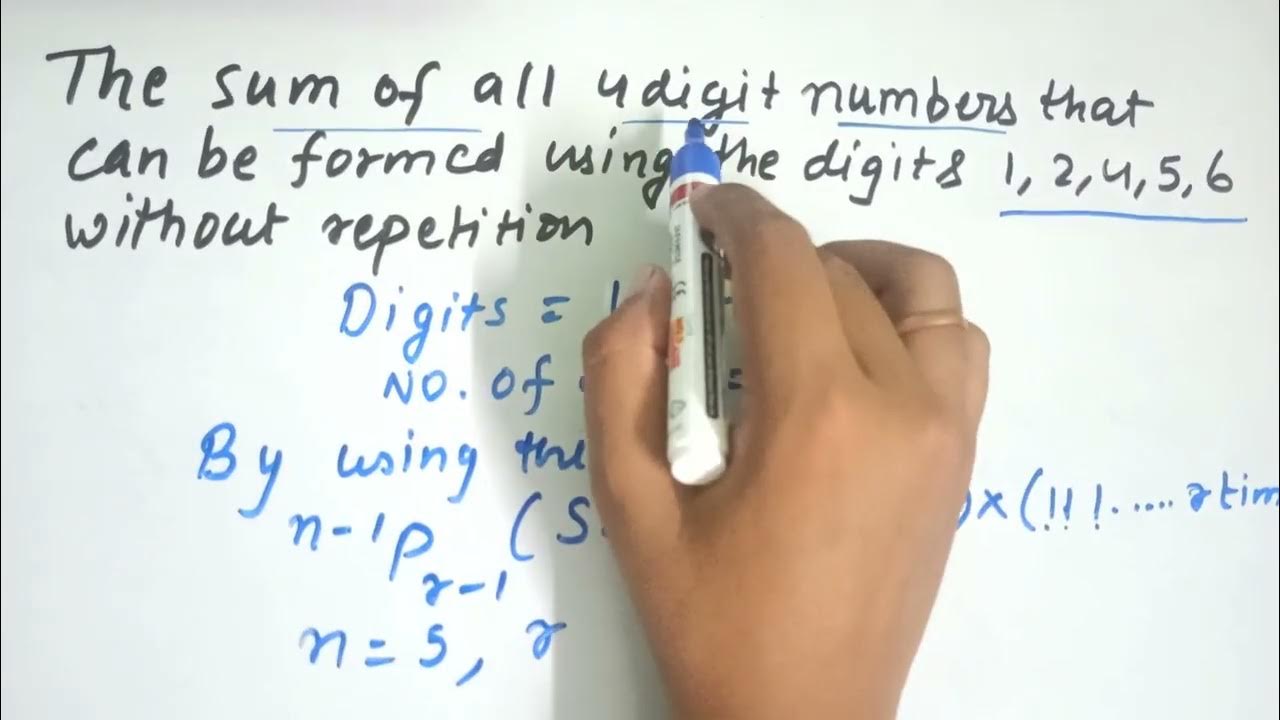The sum of all 4 digits numbers that can be formed using the digits 1 ...
