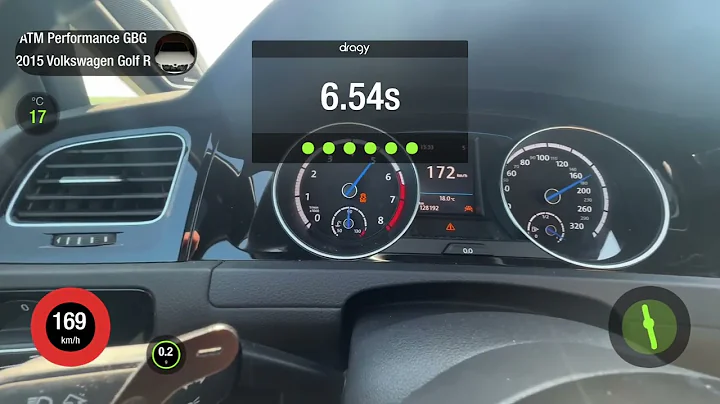 VW Golf R mk7 Stage 1 370hp dragy 100-200