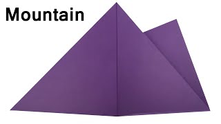 Make Easy Origami Paper Mountains - Origami Paper Tutorial - Paper Craft - Origami - Origami Medium