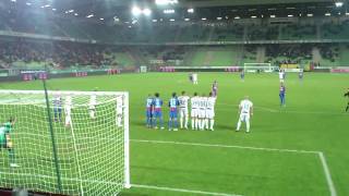 Caen 2-1 Laval Coup Franc Façial Farj