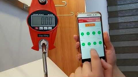 How to connect the bluetooth crane scale sf-918 to Mobile phone?