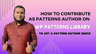06. WordPress Contribution - Design a Pattern and Submit