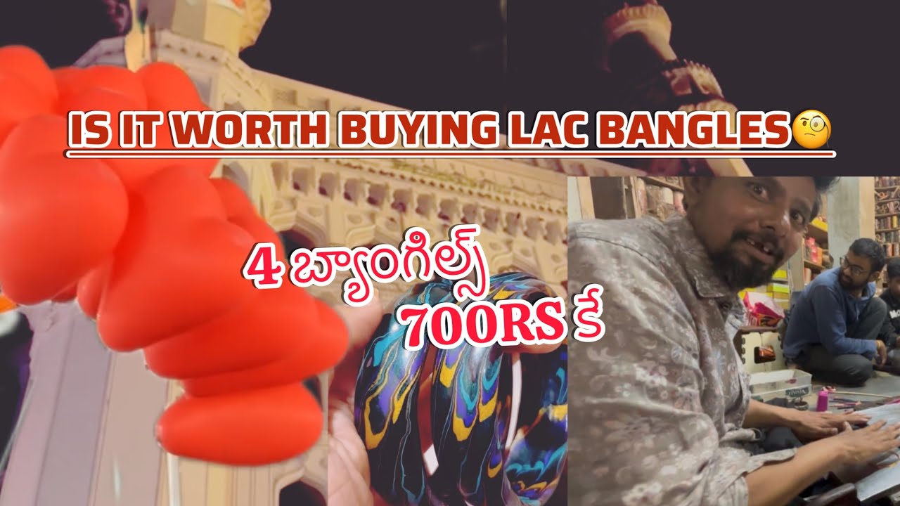 Charminar lo Trending Lac Bangles 700rs tisukundam ha❤️❤️🫠