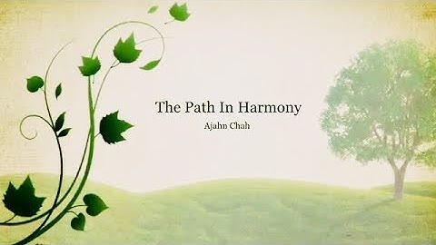 ☸☸☸ A Discourse On The Path In Harmony By Ajahn Chah ☸☸☸