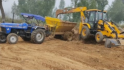 jcb Vs Tractor Work From Making bricks stag l Brick Mud making machine
