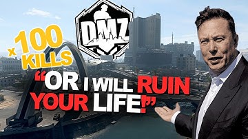 SOLO DMZ - A.I. CHALLENGED me to get 100 THROWING KNIFE KILLS in  DMZ.... or he would RUIN MY LIFE!