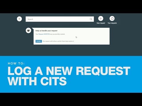 How to log an IT support request online