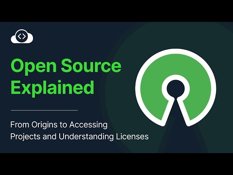 Видео: What Is Open Source Software? - Origins, Principles, and Licenses | KodeKloud