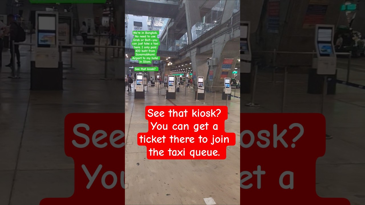 We're in Bangkok.No need to use Grab or Bolt—you can just take ataxi here. 