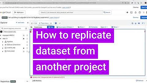 Replicate Dataset in GBQ