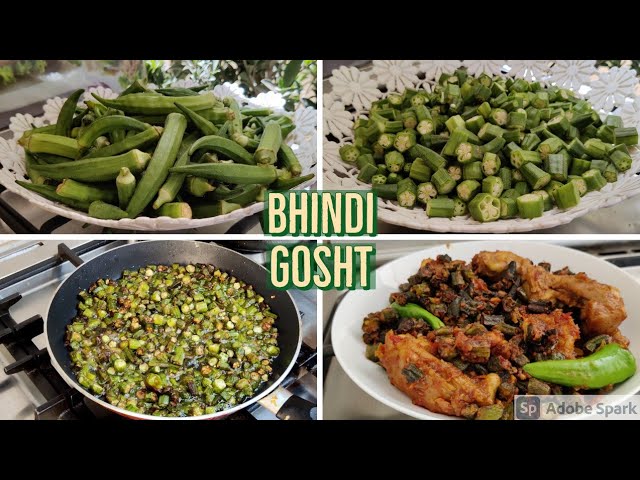 Crispy Bhindi Gosht Recipe - Bhindi Pakane Ka Tarika - Bhindi Gosht Pakistani Recipe | Cooking with Asifa