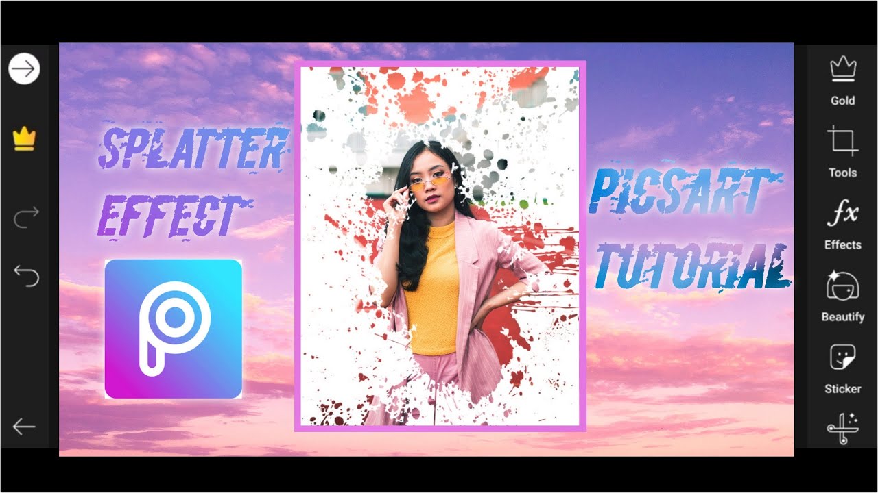 Splatter Effect in Picsart Picsart Easy Editing Picsart Tutorial