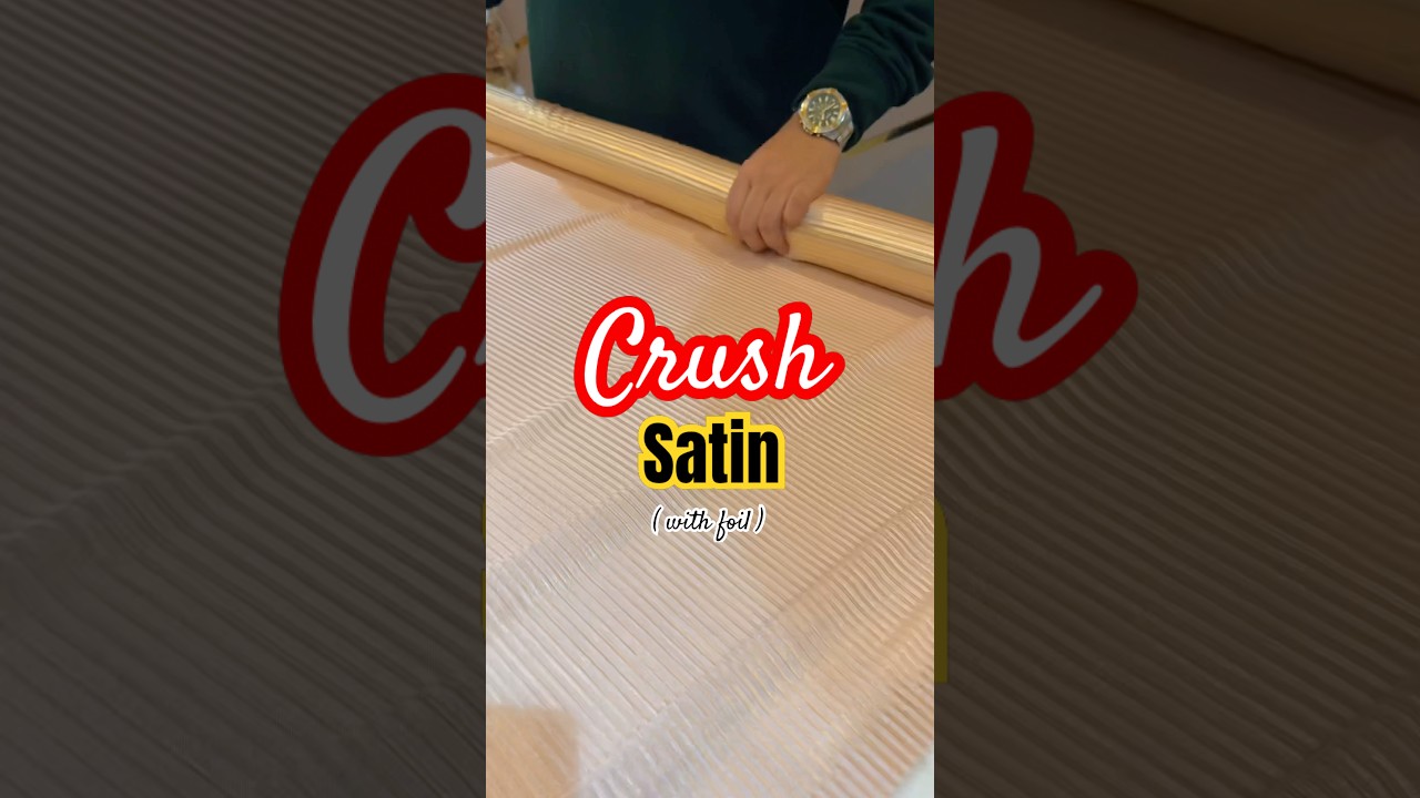 Get ready to slay the up coming wedding season with our luxurious crush satin foil! 🥰💕❤️✨