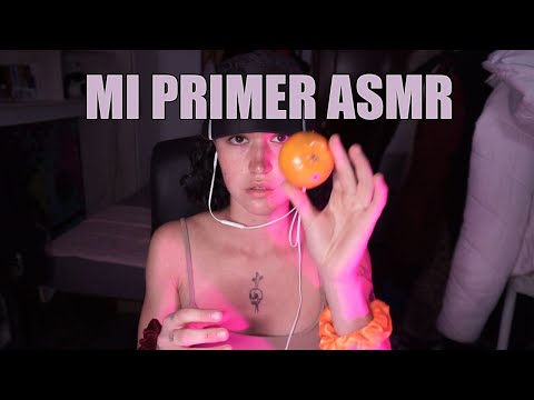 MI PRIMER ASMR (eating,tapping,talking)