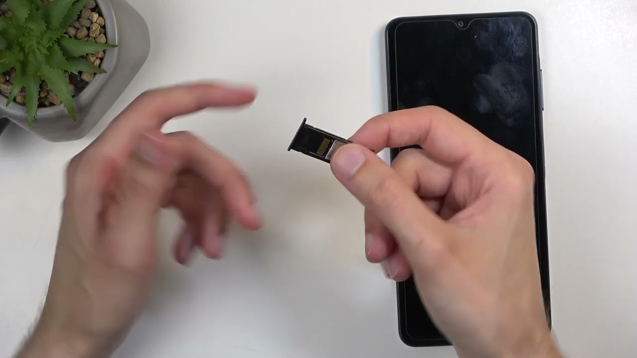 How to Insert SIM and SD Card on SAMSUNG Galaxy A06 - YouTube