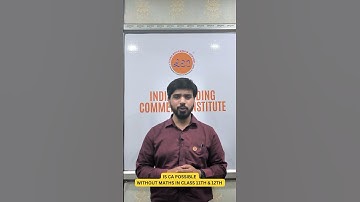 🚨 Is CA Exams Possible Without Maths In Class 11th & 12th #castudents #maths