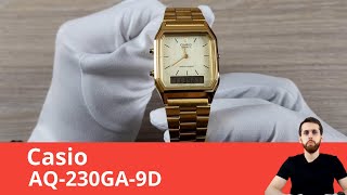 Часы Casio AQ-230GA-9D (Обзор и настройка) / Три часовых пояса