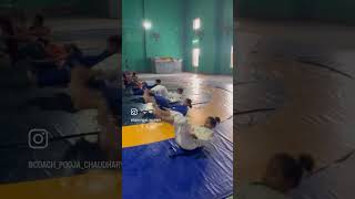 Learn Ushiro ukemi (back fall) judo #judo #judotraining @coachpoojachaudhary #sports