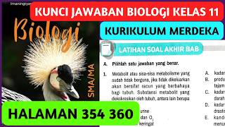 Kunci Jawaban Biologi Kelas 11 Halaman 354 - 360 Latihan Soal Akhir BAB 6 Kurikulum Merdeka