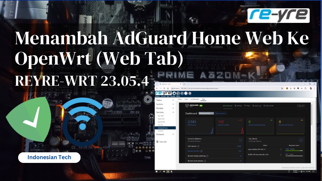 Menambah AdGuard Home Web Interface Ke OpenWrt (Web Tab) | REYRE-WRT ...