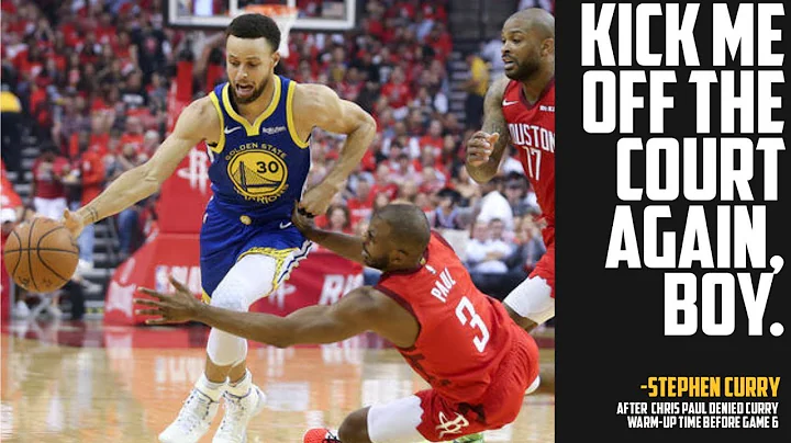 "Kick Me Off The Court Again Boy!" Steph Curry Talking Trash To Chris Paul After Warriors Win Game 6