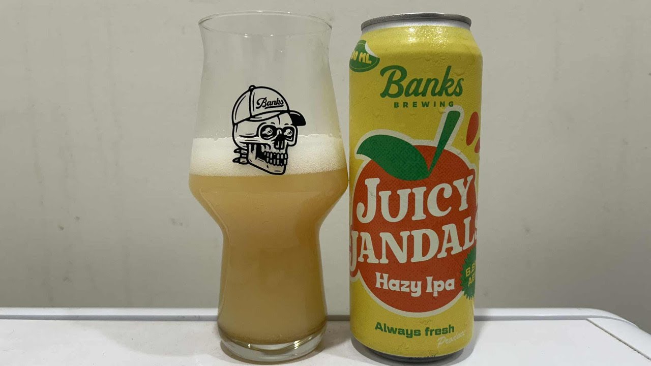 JUICY JANDALS | Hazy IPA | Banks Brewing, Seaford, Victoria, Australia | Craft Beer Live Review