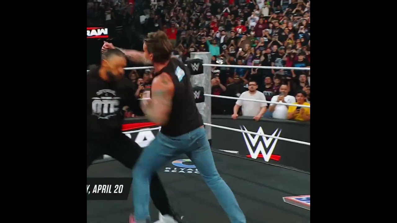 🗣️: Roman reigns Spear On cm punk 