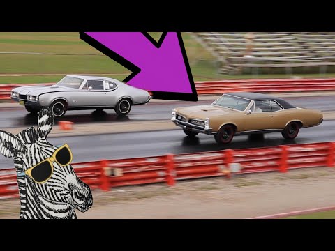 1967 Pontiac GTO vs 1968 Hurst Olds | PURE STOCK DRAG RACE