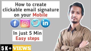How to create clickable email signature on your mobile