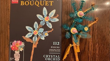Laten we Block Tech Block Bouquet Crystal Orchid LEGO-compatibele bouwstenen van Five Below bouwen
