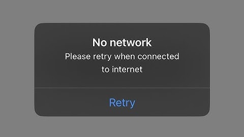 Fix Roblox “No Network Please Retry When Contacted to Internet” Error iPhone/iPad 2024