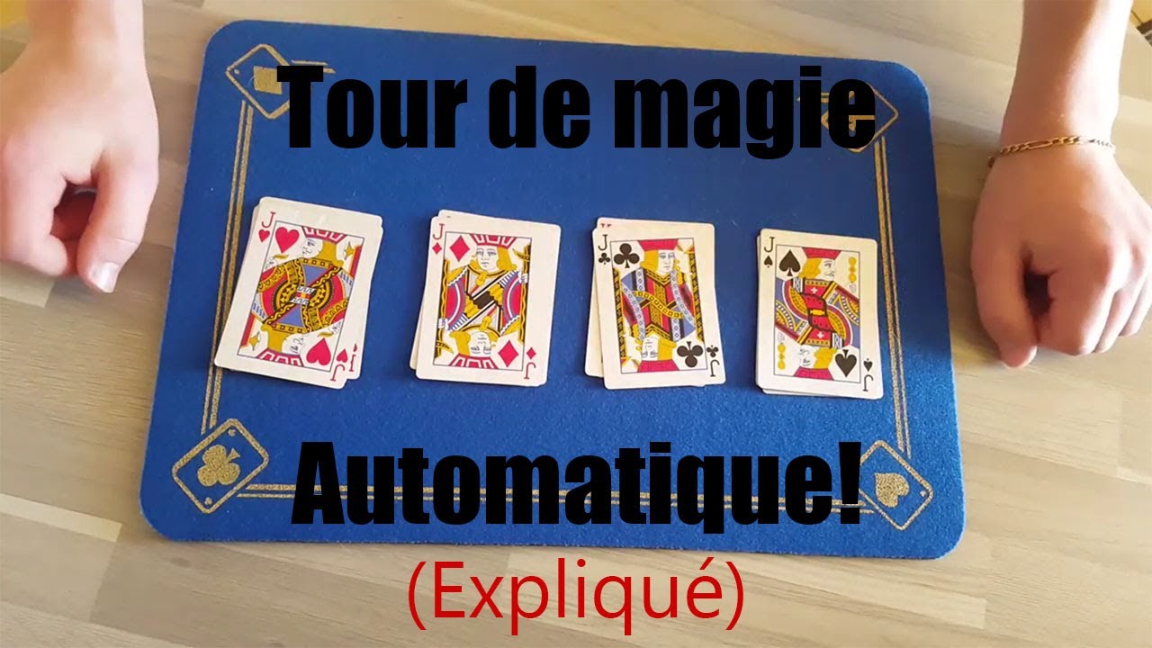 tour de magie 16 cartes