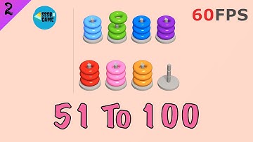 Hoop Stack: Level 51 To 100 , iOS Walkthrough