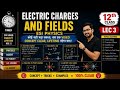 || 🤍🤍 Ch =1 ( ELECTRIC CHARGES AND FIELDS) 12th class lec 3