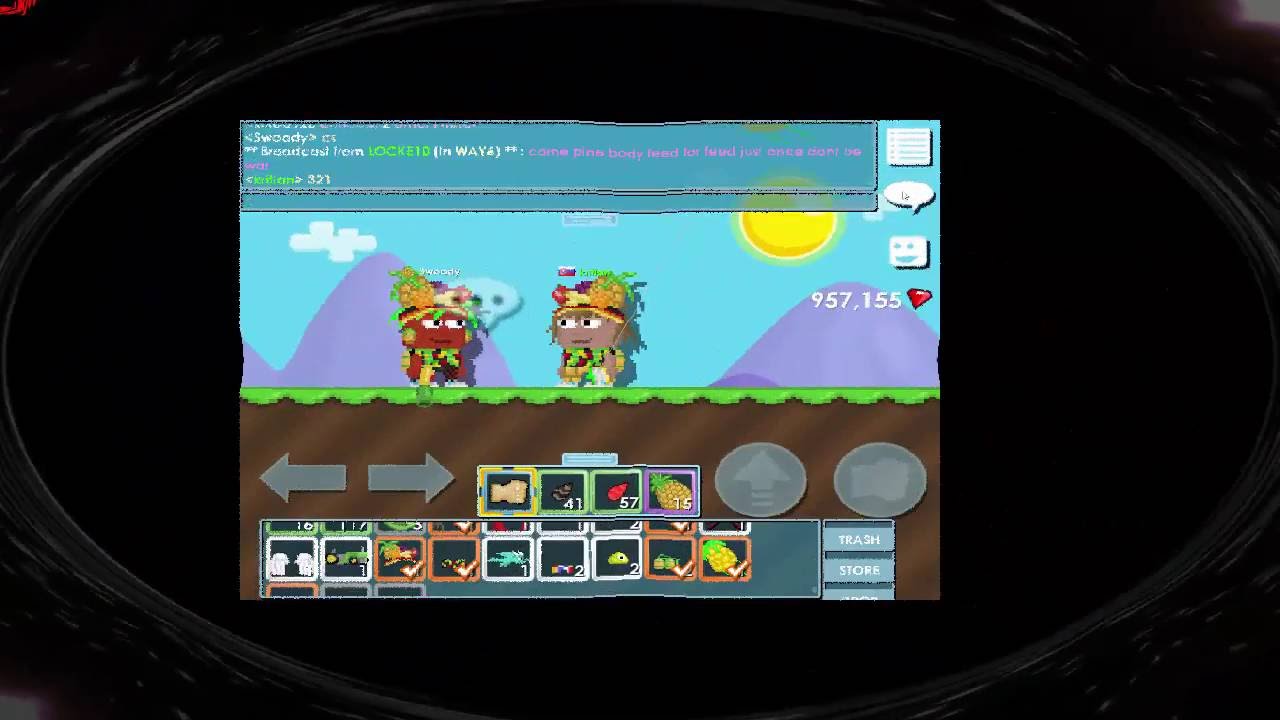 Growtopia Super Pineapple party!  :)