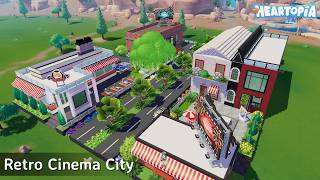 Retro Cinema City Build | 18 plots build | Heartopia screenshot 5