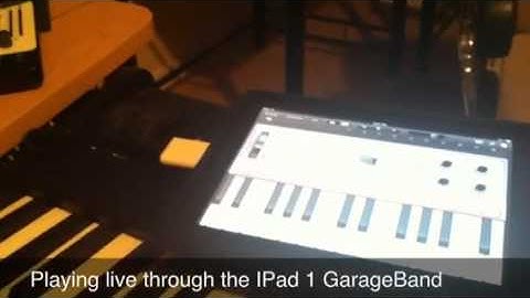 GarageBand for IPad- playing live with midi controller