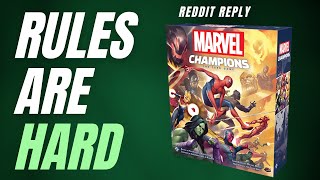 Rules Questions For Marvel Champions - Reddit Reply