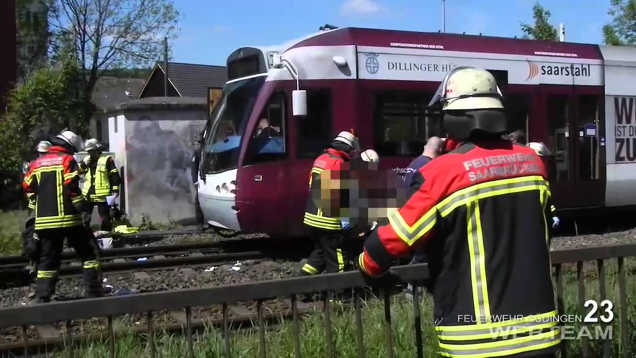 Person unter Zug - 04.05.2014 - Feuerwehr Güdingen