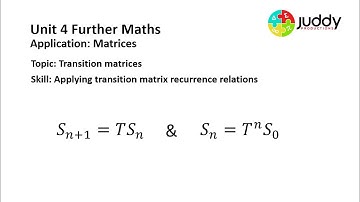 Transition matrices recurrence relations