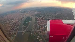 Landing at Budapest Ferenc Liszt International Airport, Hungary - 20th August, 2018