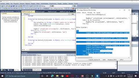 Creando botones de buscar modificar y guardar en un proyecto asp.net conectado con una base de datos