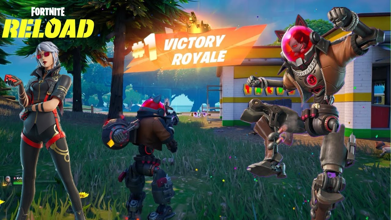Victory Royale Duos Reload Zero Build Gameplay Fortnite Chapter 7 Bad Kit Skin
