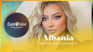 Ronela Hajati - Sekret - Albania 🇦🇱 - Live at Barcelona Eurovision Party | ESC Eagle