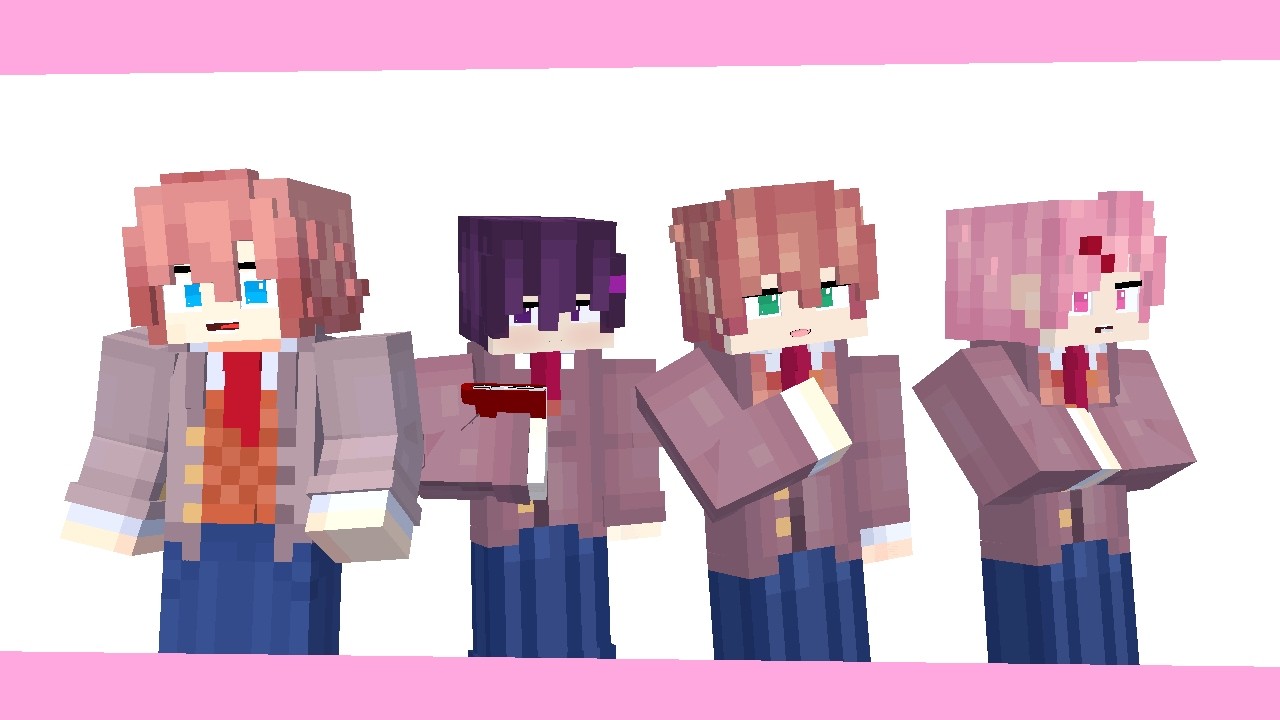 【Minecraft Ver.】 DDLC ★ BOYS  Doki Doki Forever Cover by Philsterman10